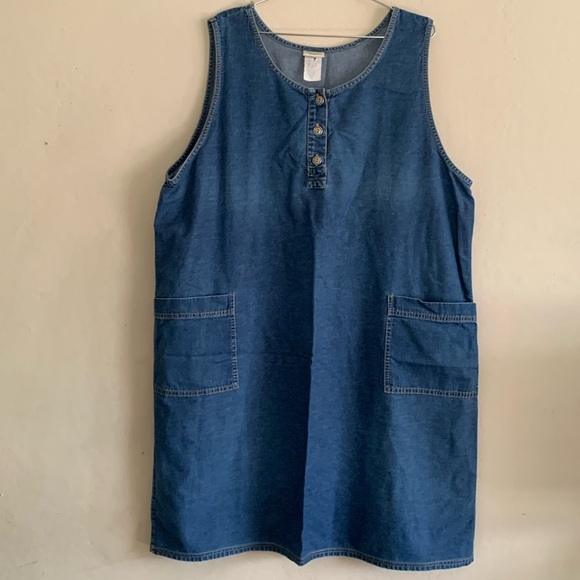 the Vermont Country Store Dresses & Skirts - The Vermont Country Store Dress Women Vtg Jumper Cottagecore Prairie Pockets 2X
